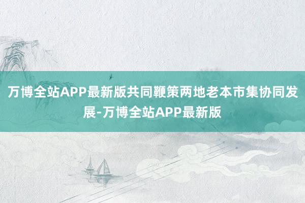 万博全站APP最新版共同鞭策两地老本市集协同发展-万博全站APP最新版